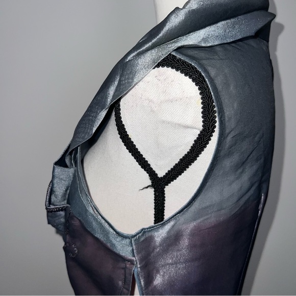 True Vintage 1950s Fit n Flare Halter Dress Full Swing Rockabilly. Size XS/S - Picture 4 of 10